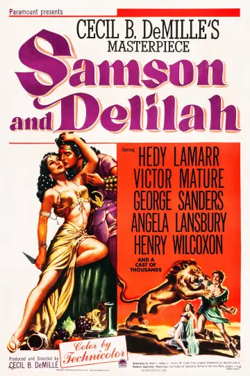 Plakat do filmu "Samson i Dalia" #334978