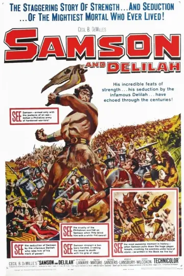 Plakat do filmu "Samson i Dalia" #334988