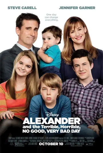 Plakat do filmu "Aleksander - okropny, straszny, niezbyt dobry, bardzo zły dzień" #298470