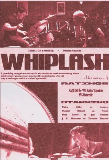 Plakat do filmu "Whiplash" #1800041