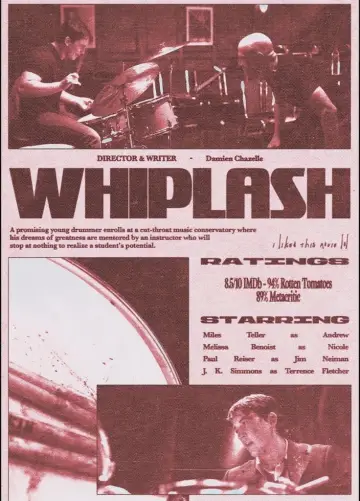 Plakat do filmu "Whiplash" #798352