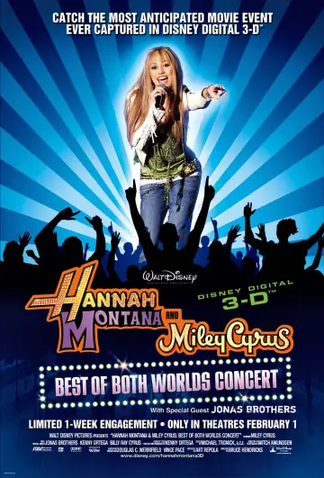 Plakat do filmu "Hannah Montana i Miley Cyrus: Koncert Best of Both Worlds" #1778006