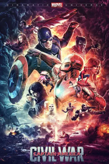 Plakat do filmu "Kapitan Ameryka: Wojna bohaterów" #748733