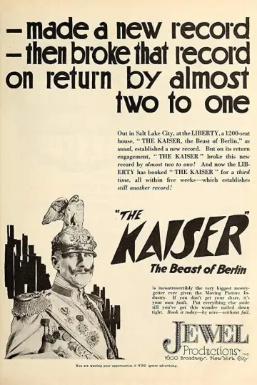 Plakat do filmu "The Kaiser, the Beast of Berlin" #1573080