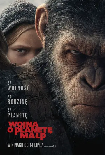 Plakat do filmu "Wojna o Planetę Małp" #586021