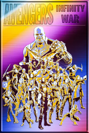 Plakat do filmu "Avengers: Wojna bez granic" #4010