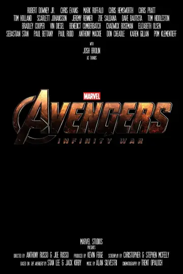 Plakat do filmu "Avengers: Wojna bez granic" #4104