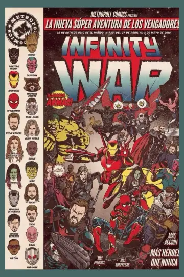 Plakat do filmu "Avengers: Wojna bez granic" #523916
