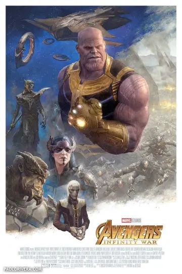 Plakat do filmu "Avengers: Wojna bez granic" #747249