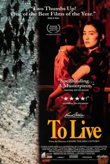Plakat do filmu "Żyć!" #788604