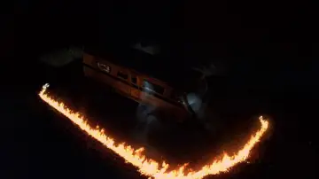 Zasłona do filmu "Wyścig z diabłem" #1822361