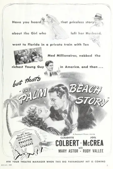Plakat do filmu "Opowieść o Palm Beach" #1869325