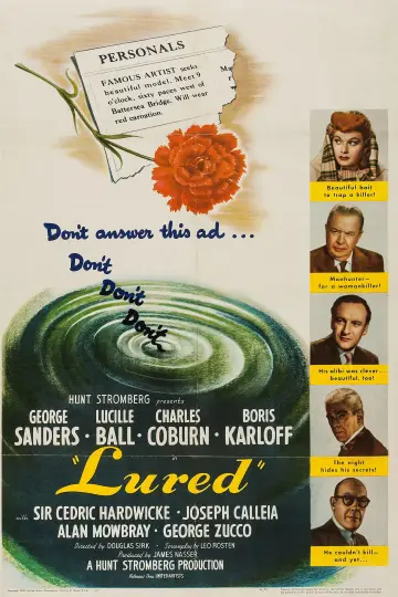 Plakat do filmu "Lured" #1059188