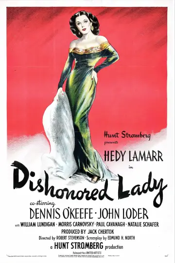 Plakat do filmu "Dishonored Lady" #1130049
