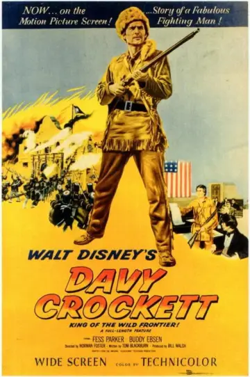 Plakat do filmu "Davy Crockett, król pogranicza" #1871512