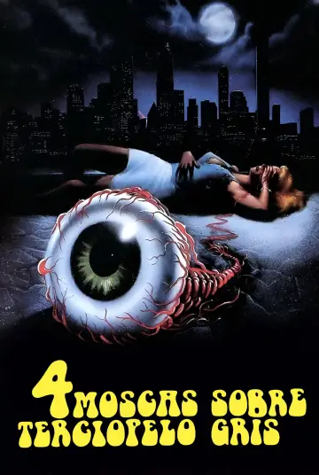 Plakat do filmu "Cztery Muchy na Szarym Aksamicie" #998457