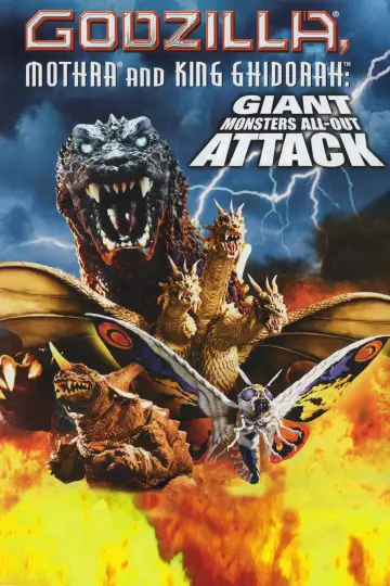Plakat do filmu "Godzilla, Mothra i król Gidorah atakują" #903645