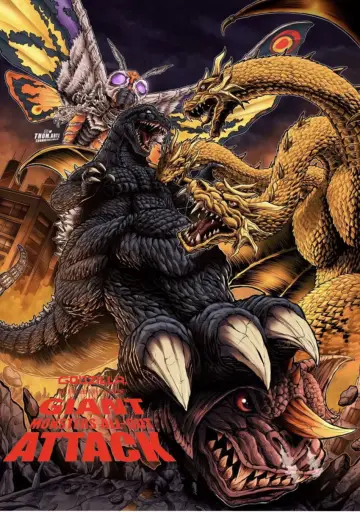 Plakat do filmu "Godzilla, Mothra i król Gidorah atakują" #903655