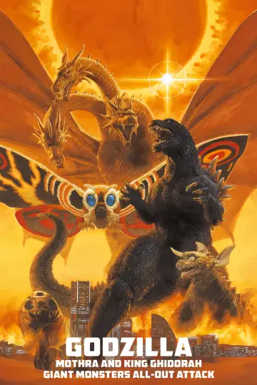 Plakat do filmu "Godzilla, Mothra i król Gidorah atakują" #903656