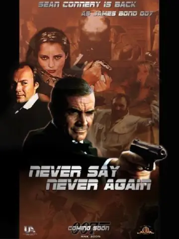 Plakat do filmu "Nigdy nie mów nigdy" #94477