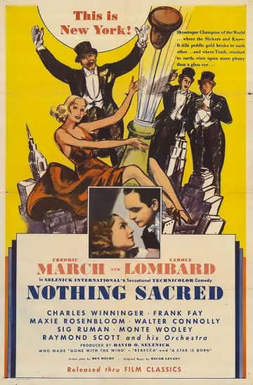 Plakat do filmu "Nothing Sacred" #1102329