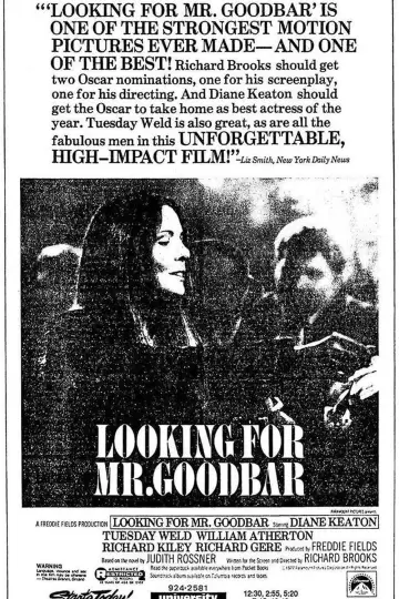 Plakat do filmu "Looking for Mr. Goodbar" #1051934