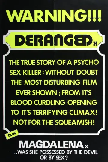 Plakat do filmu "Deranged" #1113614