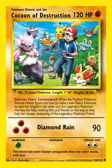 Plakat do filmu "Pokémon: Diancie i Kokon Zniszczenia" #139282
