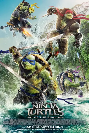 Plakat do filmu "Wojownicze Żółwie Ninja: Wyjście z cienia" #30366