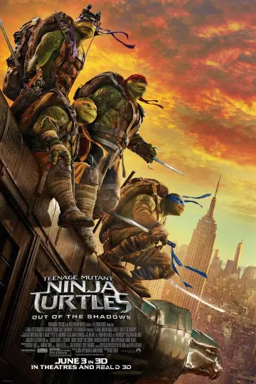 Plakat do filmu "Wojownicze Żółwie Ninja: Wyjście z cienia" #30379