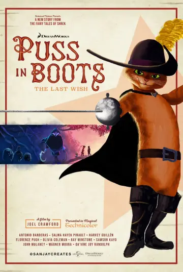 Plakat do filmu "Kot w butach: Ostatnie życzenie" #502914