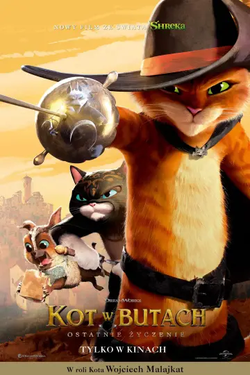 Plakat do filmu "Kot w butach: Ostatnie życzenie" #564922