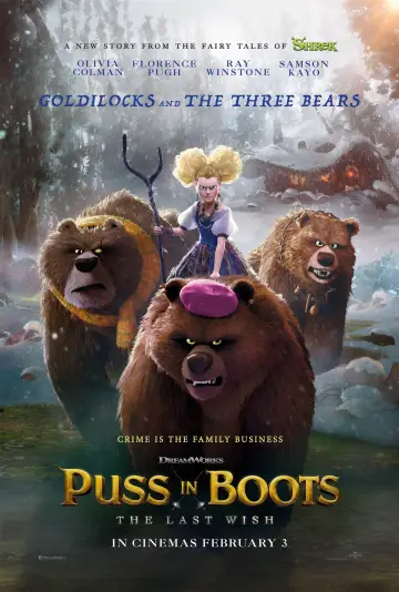 Plakat do filmu "Kot w butach: Ostatnie życzenie" #911404