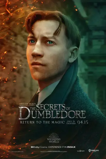Plakat do filmu "Fantastyczne zwierzęta: Tajemnice Dumbledore