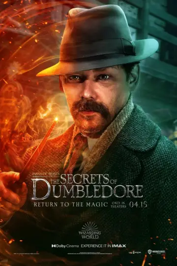 Plakat do filmu "Fantastyczne zwierzęta: Tajemnice Dumbledore