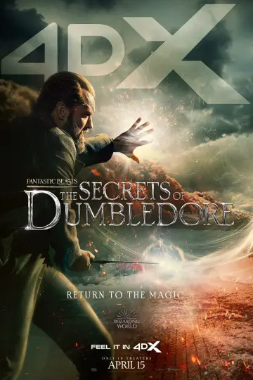 Plakat do filmu "Fantastyczne zwierzęta: Tajemnice Dumbledore