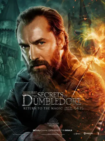 Plakat do filmu "Fantastyczne zwierzęta: Tajemnice Dumbledore