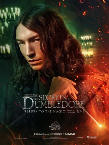 Plakat do filmu "Fantastyczne zwierzęta: Tajemnice Dumbledore