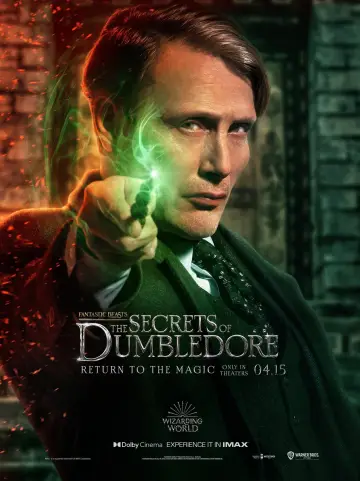 Plakat do filmu "Fantastyczne zwierzęta: Tajemnice Dumbledore