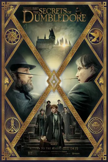 Plakat do filmu "Fantastyczne zwierzęta: Tajemnice Dumbledore