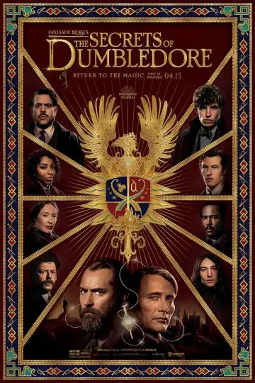 Plakat do filmu "Fantastyczne zwierzęta: Tajemnice Dumbledore