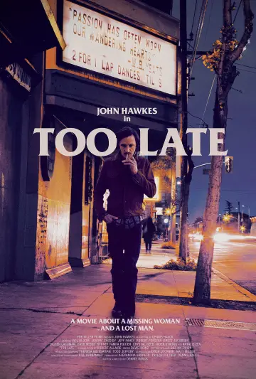Plakat do filmu "Too Late" #1137845