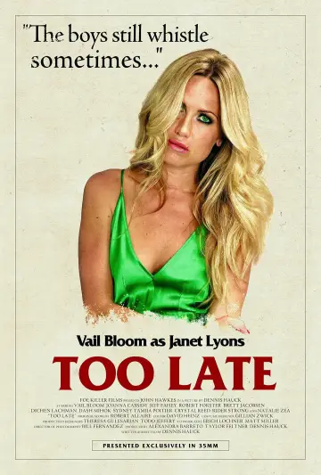 Plakat do filmu "Too Late" #1137848