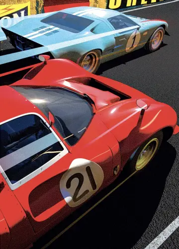 Plakat do filmu "Le Mans 