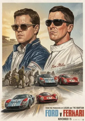 Plakat do filmu "Le Mans 
