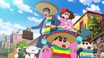 Zasłona do filmu "クレヨンしんちゃん オラの引越し物語 サボテン大襲撃" #426688