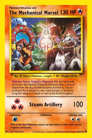 Plakat do filmu "Pokémon: Volcanion i mechaniczny zachwyt" #73875