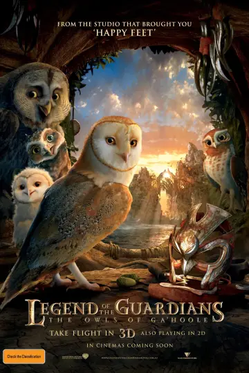 Plakat do filmu "Legendy sowiego królestwa: Strażnicy Ga