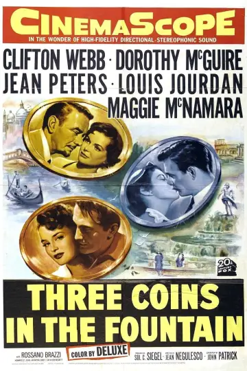 Plakat do filmu "Three Coins in the Fountain" #1045096