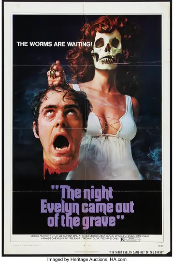 Plakat do filmu "La notte che Evelyn uscì dalla tomba" #1524733